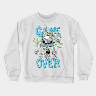 Game over gamer design Crewneck Sweatshirt